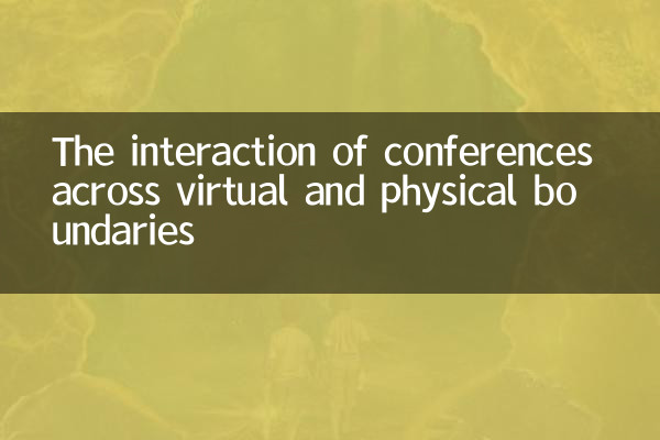 Die Interaktion von Konferenzen über virtuelle und physische Grenzen hinweg