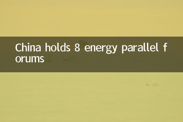 China holds 8 energy parallel forums