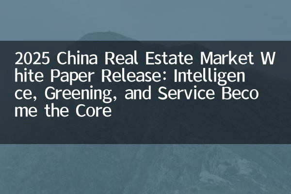 2025 China Real Estate Market White Paper Release: Intelligence, Greening, and Service Become the Core