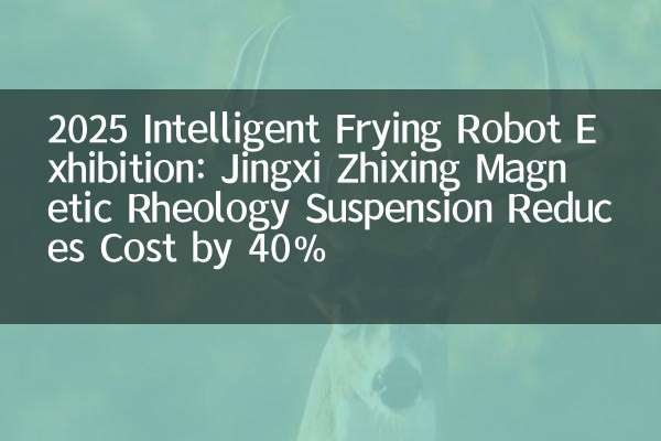 2025 Intelligent Frying Robot Exhibition: Jingxi Zhixing Magnetic Rheology Suspension Reduces Cost by 40%