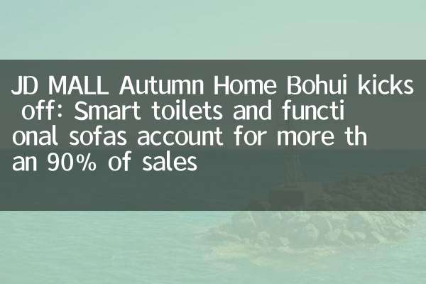 JD MALL Autumn Home Bohui kicks off: Smart toilets and functional sofas account for more than 90% of sales