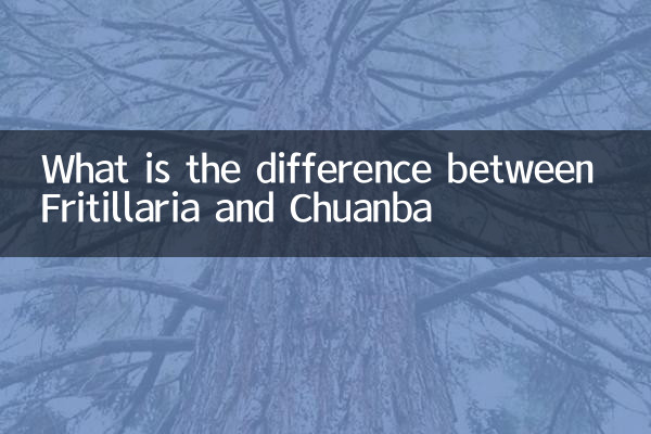 What is the difference between Fritillaria and Chuanba