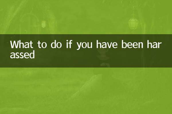 What to do if you have been harassed