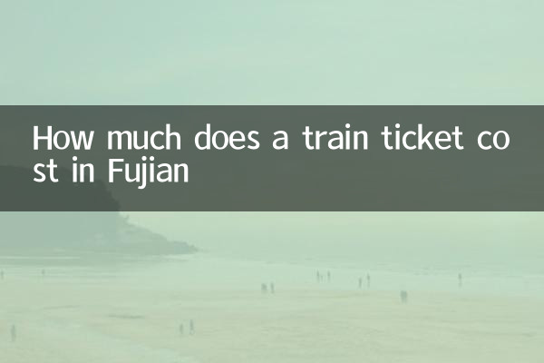 Quanto custa um ingresso de trem em fujian