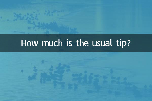 How much is the usual tip?