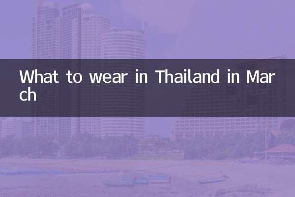 Cosa indossare in Thailandia a marzo