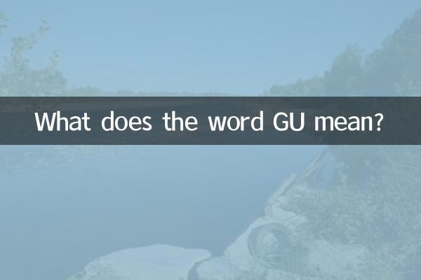 Cosa significa la parola GU?