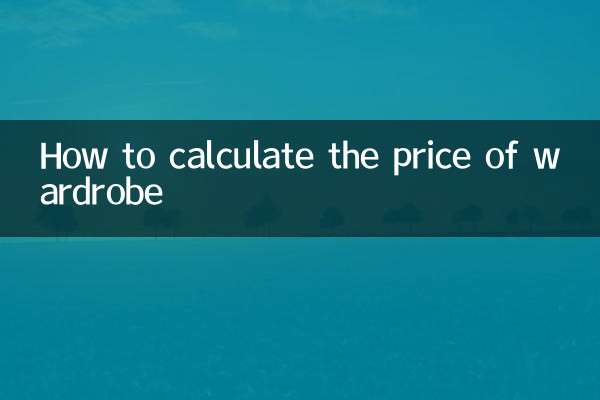 How to calculate the price of wardrobe