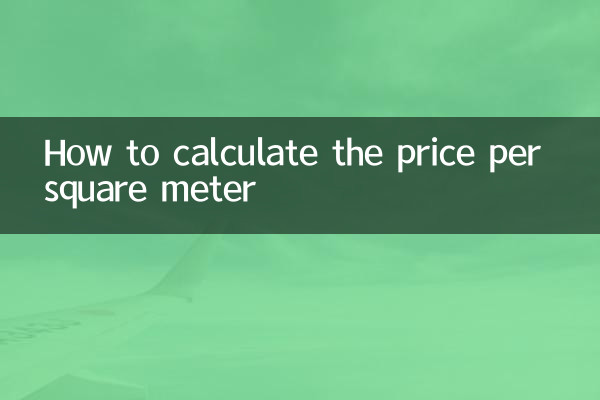 Come calcolare il prezzo al metro quadrato