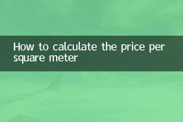Come calcolare il prezzo al metro quadrato