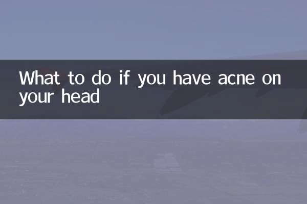 What to do if you have acne on your head