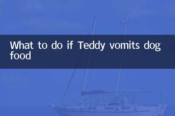 Cosa fare se Teddy vomita cibo per cani