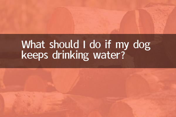 狗一直喝水怎么办