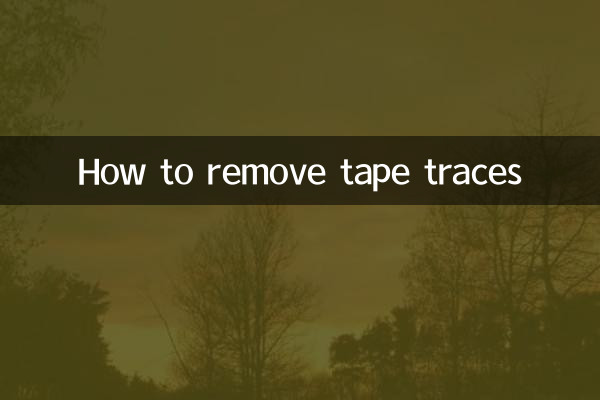 Come rimuovere le tracce del nastro adesivo