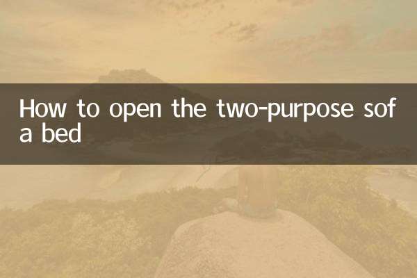 Come aprire il divano letto due funzioni