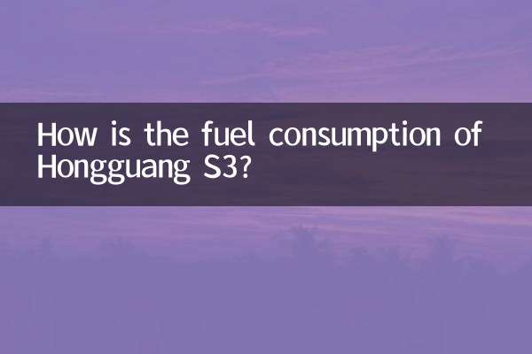 ہانگگوانگ S3 کی ایندھن کی کھپت کیسی ہے؟
