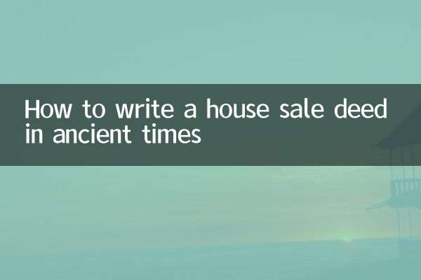 Wie man in der Antike eine Hausverkaufsurkunde verfasste