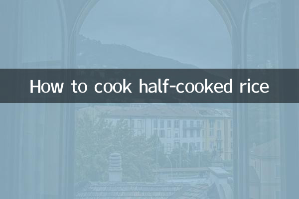 Comment faire cuire du riz mi-cuit