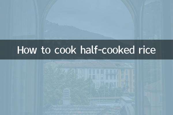 Comment faire cuire du riz mi-cuit