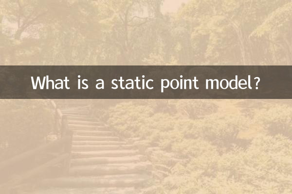 Что такое статическая точечная модель?