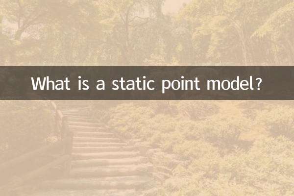 Что такое статическая точечная модель?