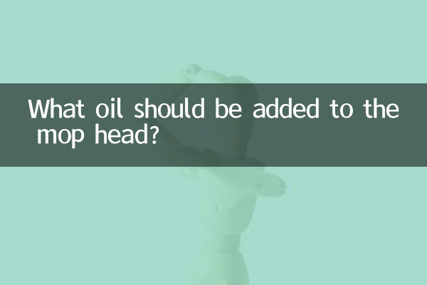 걸레 헤드에는 어떤 오일을 첨가해야 합니까?