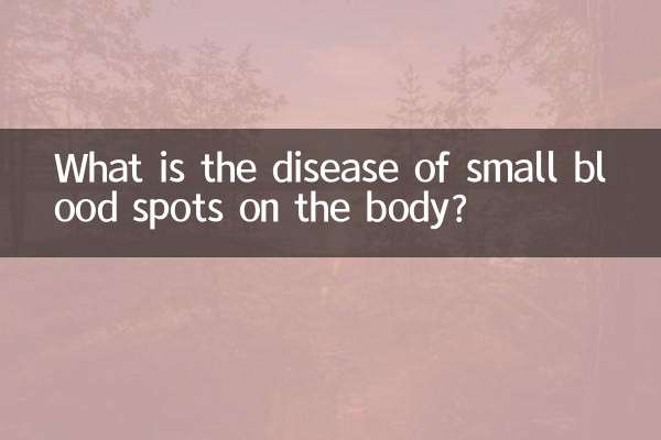 ¿Cuál es la enfermedad de las pequeñas manchas de sangre en el cuerpo?