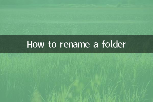 किसी फोल्डर का नाम कैसे बदलें