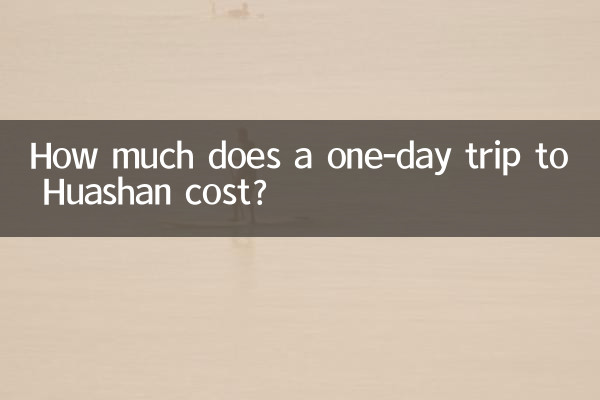 How much does a one-day trip to Huashan cost?