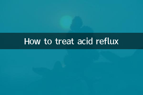 How to treat acid reflux