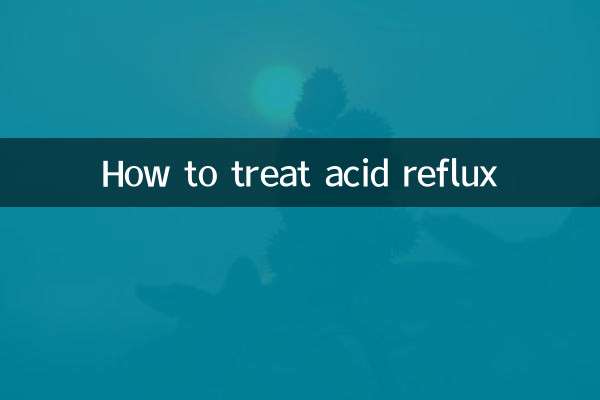 How to treat acid reflux