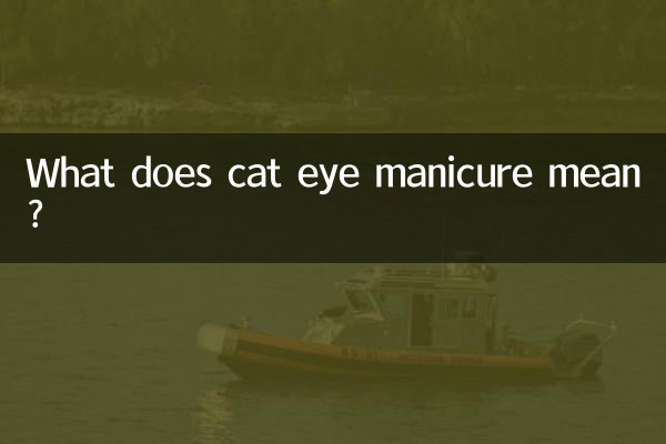 कैट आई मैनीक्योर का क्या मतलब है?