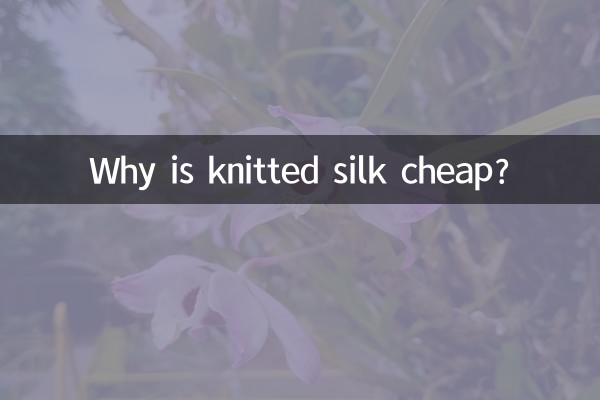 니트 실크가 왜 싼가요?