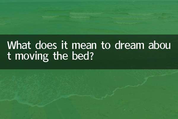 Que signifie rêver de déplacer le lit ?