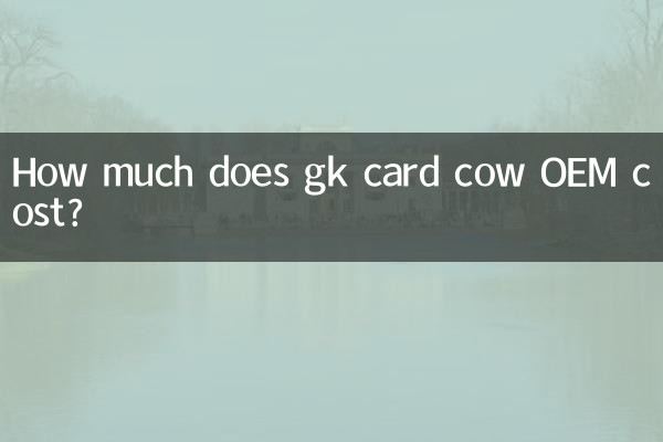 How much does gk card cow OEM cost?