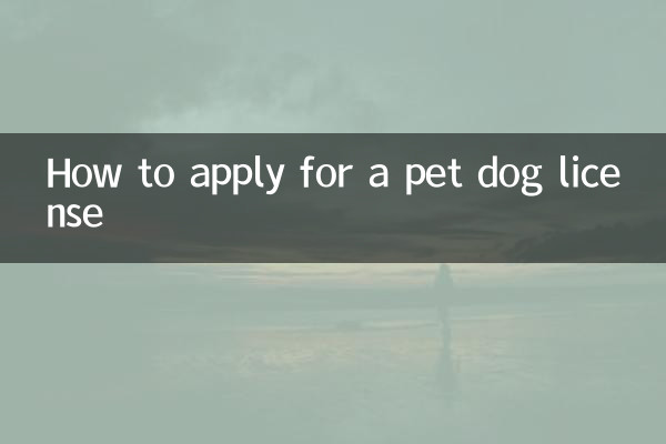 How to apply for a pet dog license