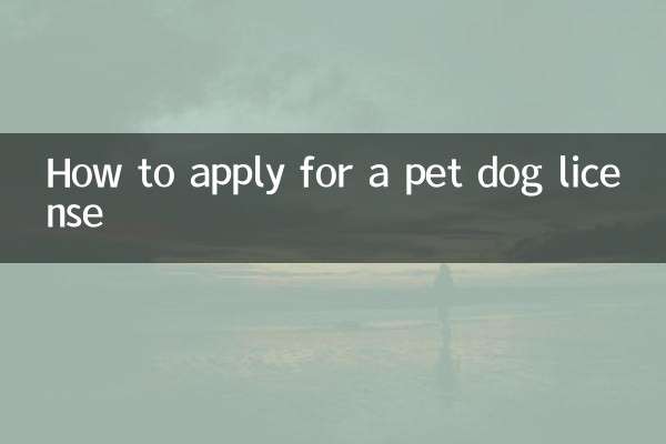 How to apply for a pet dog license