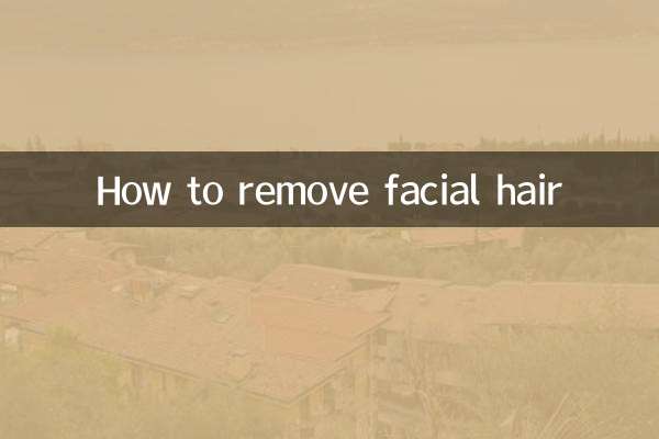 How to remove facial hair