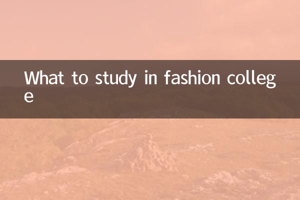 فیشن کالج میں کیا تعلیم حاصل کریں