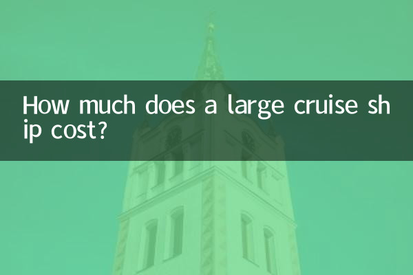 ایک بڑے کروز جہاز کی قیمت کتنی ہے؟