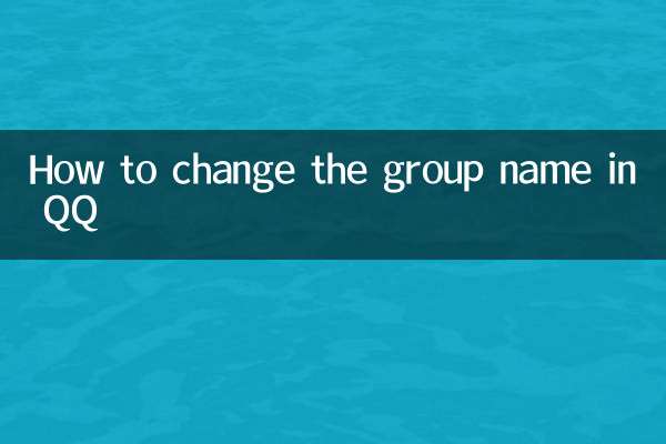 How to change the group name in QQ
