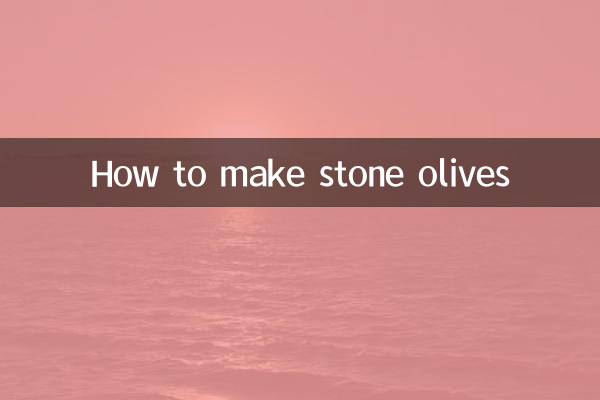 Come fare le olive con nocciolo