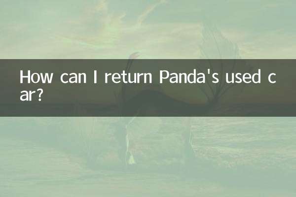 판다의 중고차는 어떻게 반납하나요?