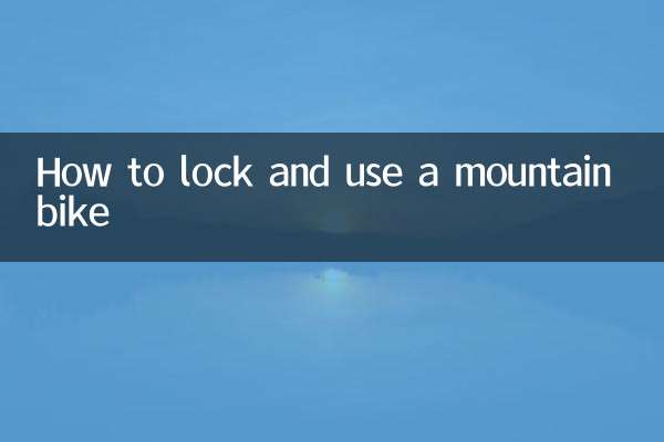 マウンテンバイクのロックと使い方