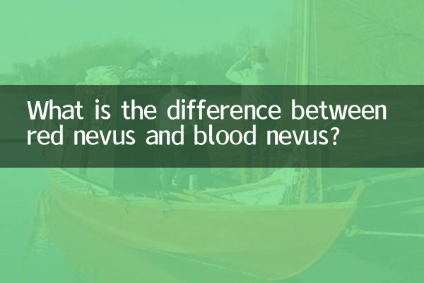 What is the difference between red nevus and blood nevus?