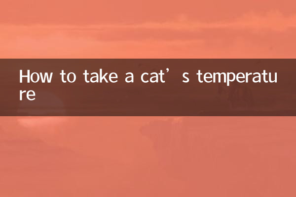 بلی کا درجہ حرارت کیسے لیں