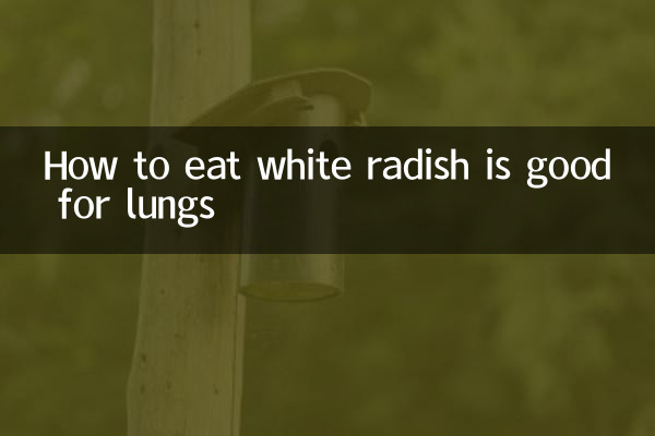 肺に良い大根の食べ方