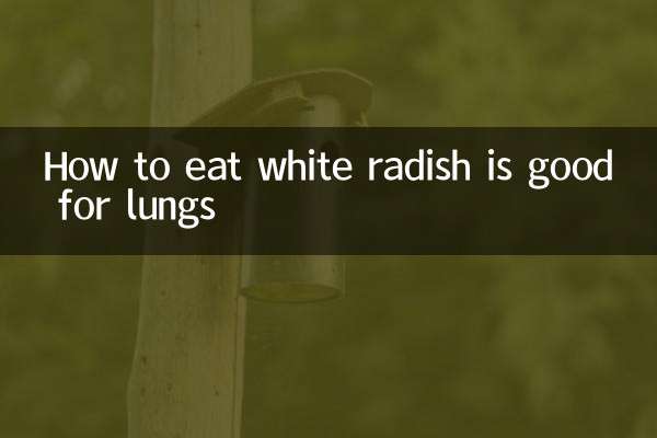 How to eat white radish is good for lungs