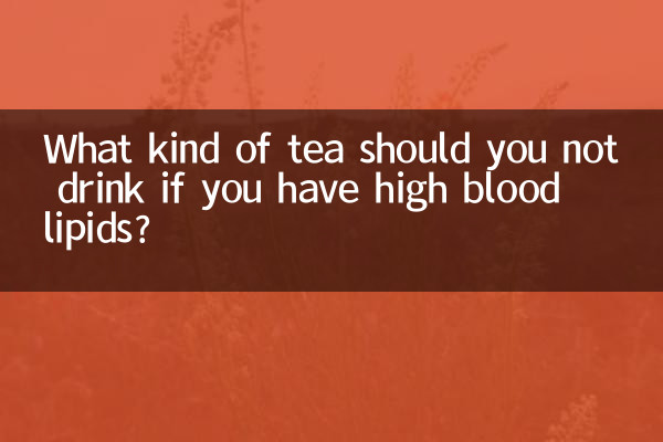Che tipo di tè non dovresti bere se hai alti livelli di lipidi nel sangue?
