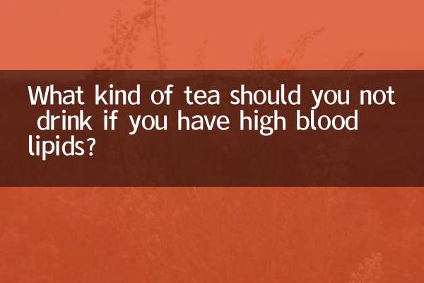 Quel type de thé ne devriez-vous pas boire si vous avez des lipides sanguins élevés ?